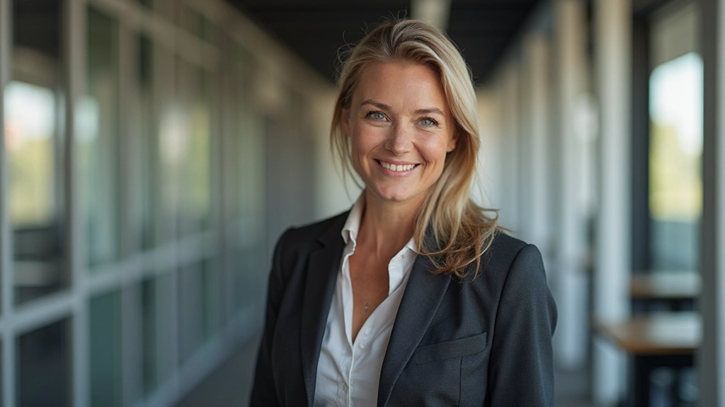 Líder inspirador en contexto de éxito profesional, comunicando visión clara a su equipo en ambiente moderno de oficina